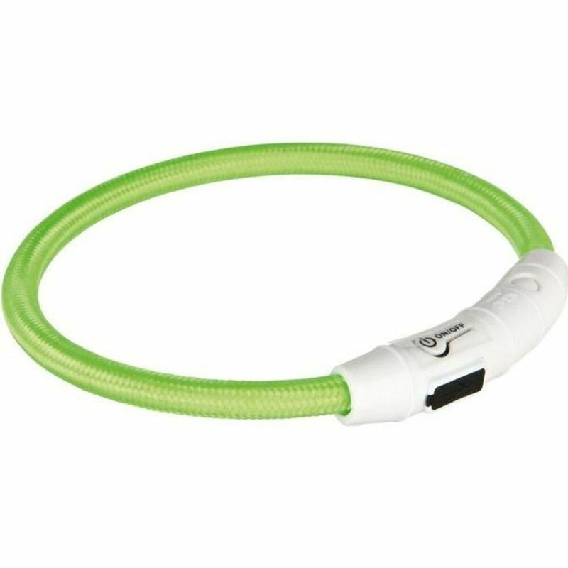 LED krave til kæledyr Trixie Flash USB Grøn