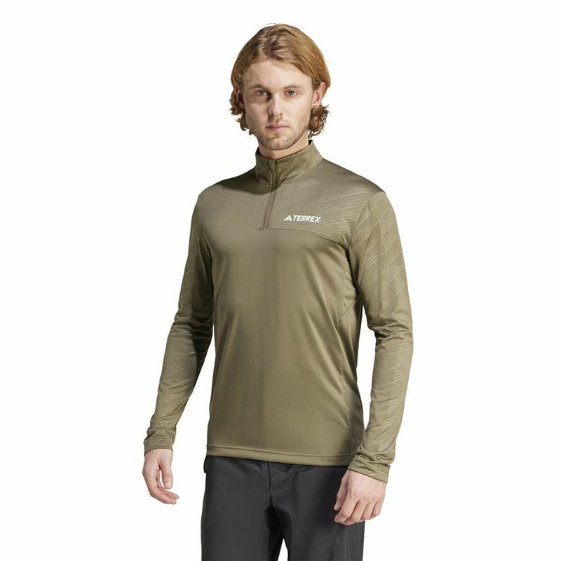 Sweaters uden Hætte til Mænd Adidas Mt Half Zi Ls Brun