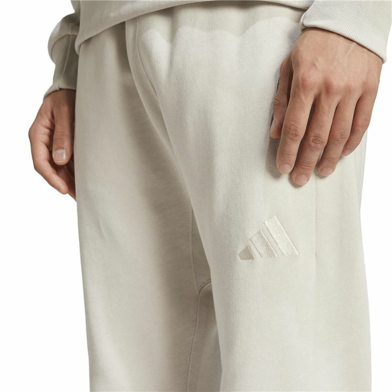Lange sportsbukser Adidas All Szn French Terry Regular Tapered Hvid Beige Mænd
