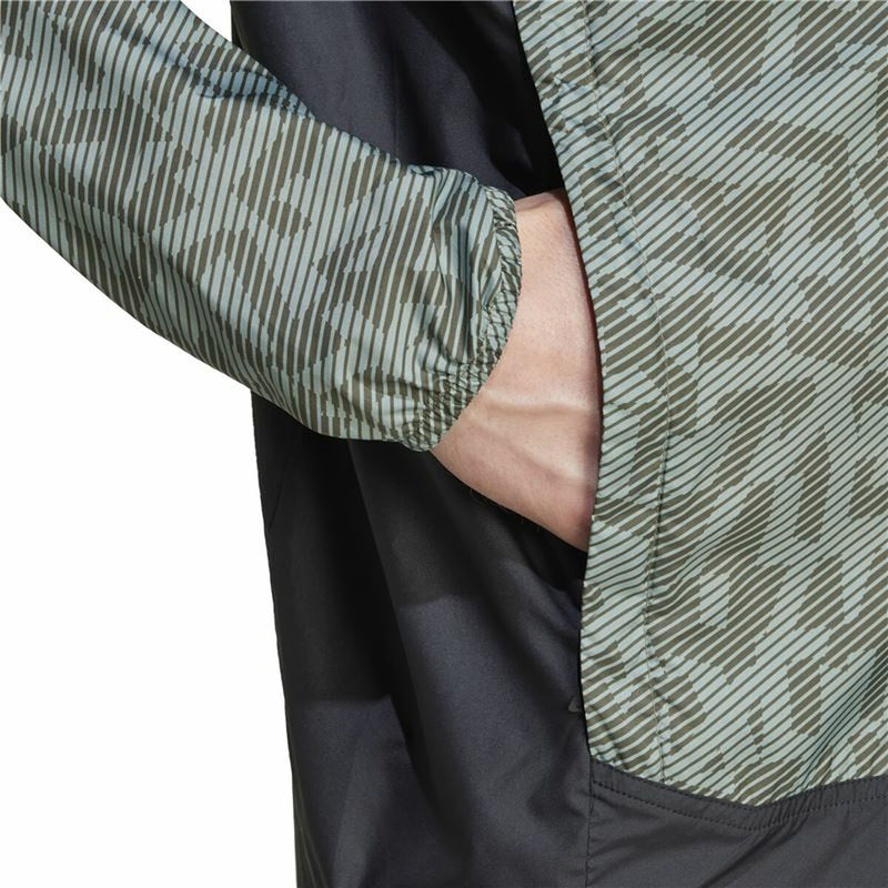 Vindblæser Jakke Adidas Terrex Grå