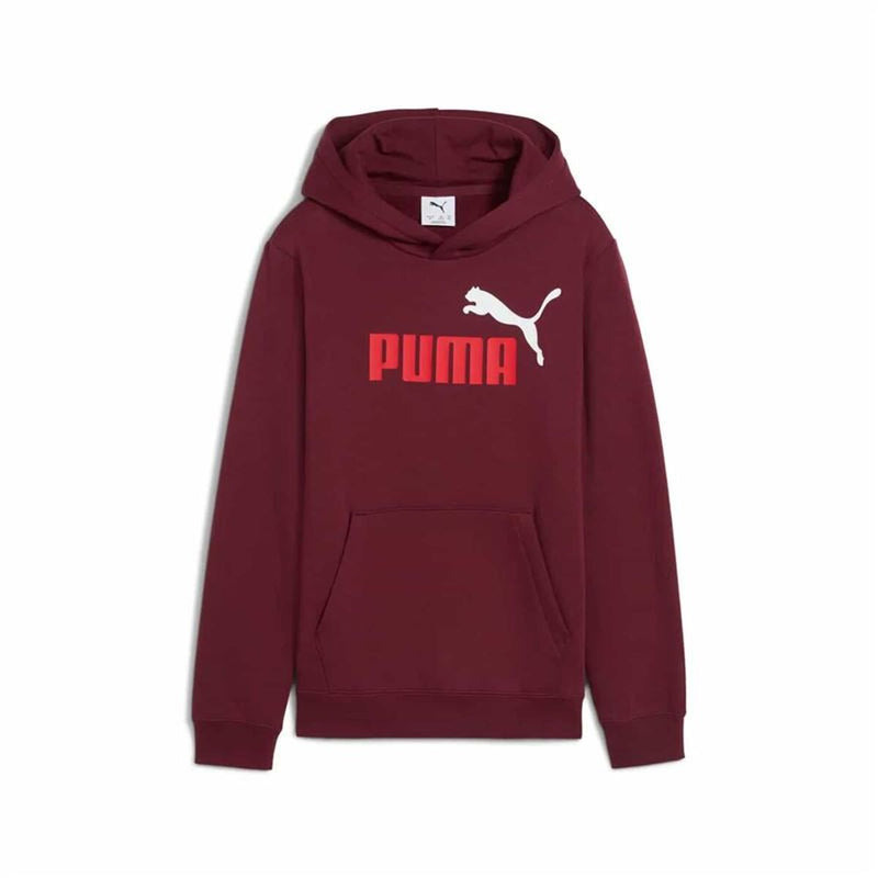 Sweatshirt med hætte til piger Puma Essentials 2 Color No. 1 Rødbrun