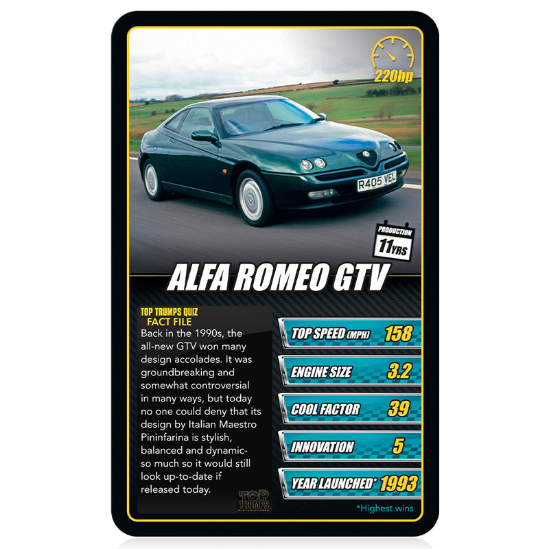 Winning Moves Sports Cars ver. EN - Top Trumps engelsk