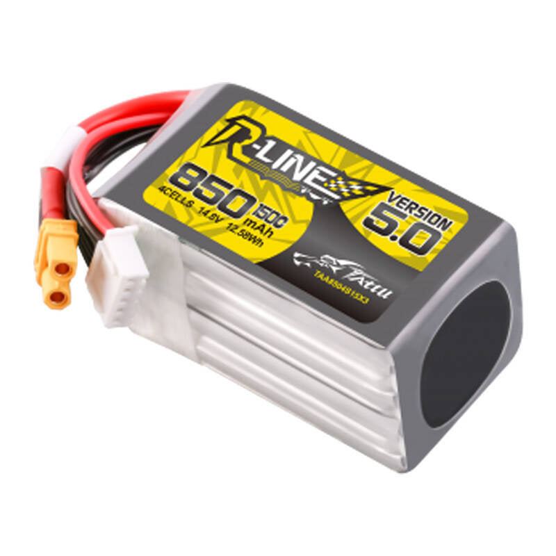 Tattu R-Line version 5.0 850 mAh 14,8 V 4S1P 150C XT30U-F