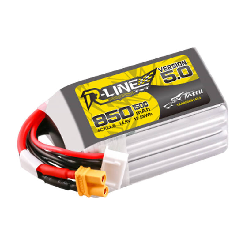 Tattu R-Line version 5.0 850 mAh 14,8 V 4S1P 150C XT30U-F