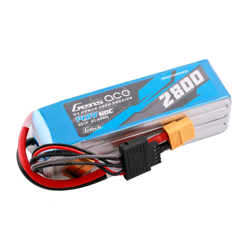 Gens Ace G-Tech Soaring LiPo 2800mAh 14.8V 60C 4S1P XT60
