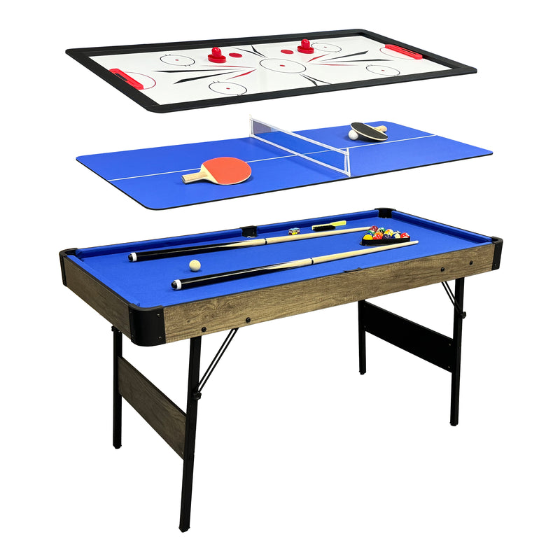 Cougar 3-in-1 Multi Spilbord Oak L