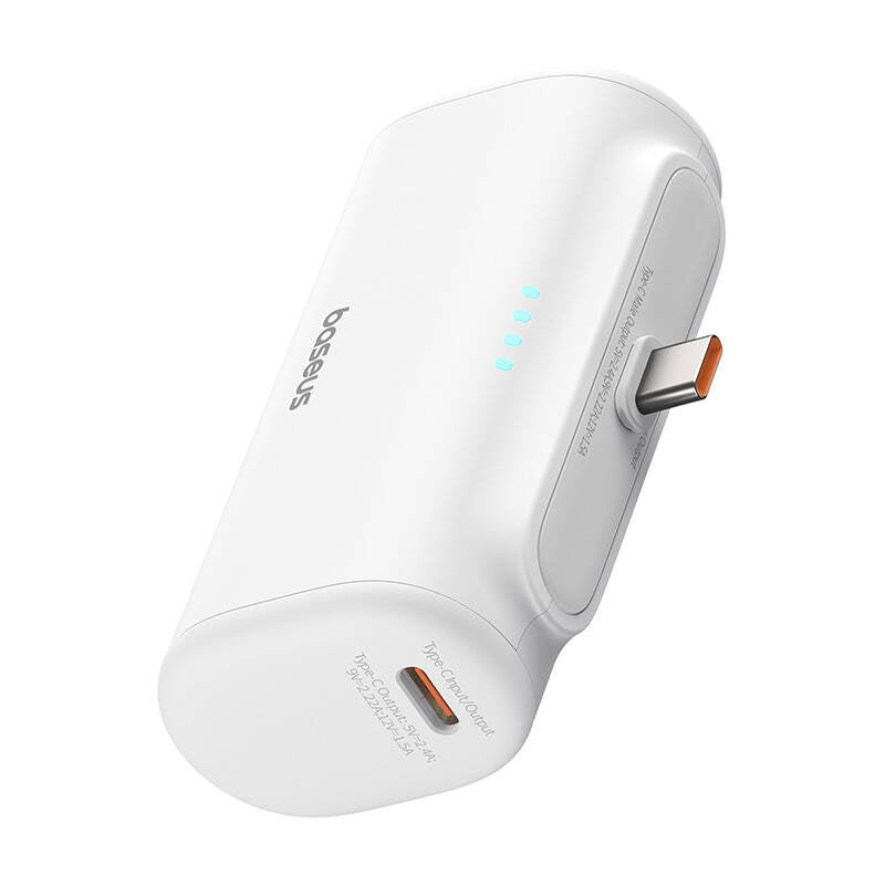 Baseus Compact powerbank 5000mAh, 20W, USB-C (hvid)