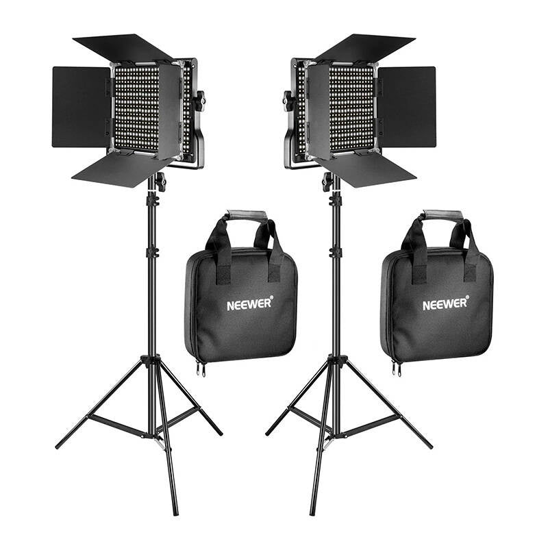 Neewer 660 Bi Color LED-sæt, to lamper 40W 3200-5600K