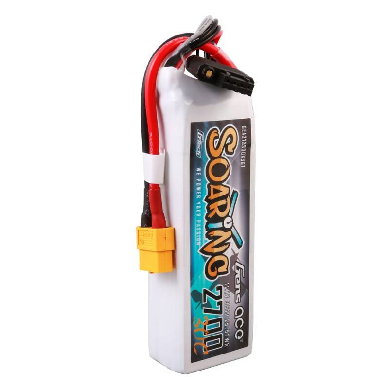 Gens Ace G-Tech Soaring LiPo-batteri 2700mAh 11.1V 30C 3S1P