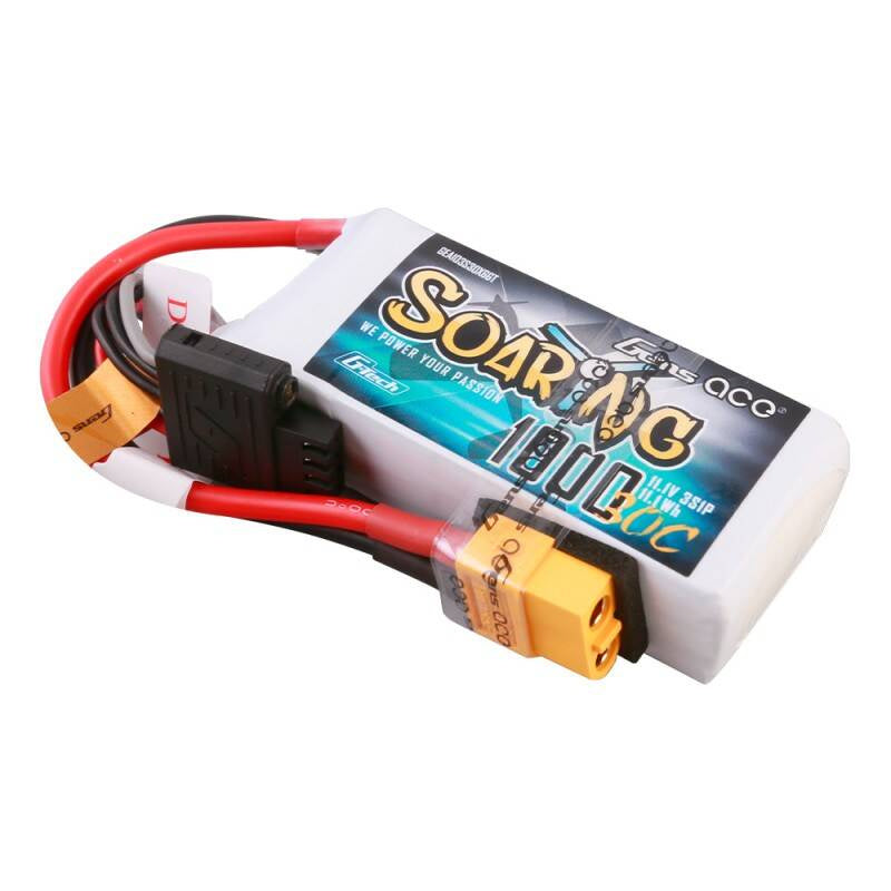 Gens Ace G-Tech Soaring LiPo-batteri 1000mAh 11.1V 30C 3S1P