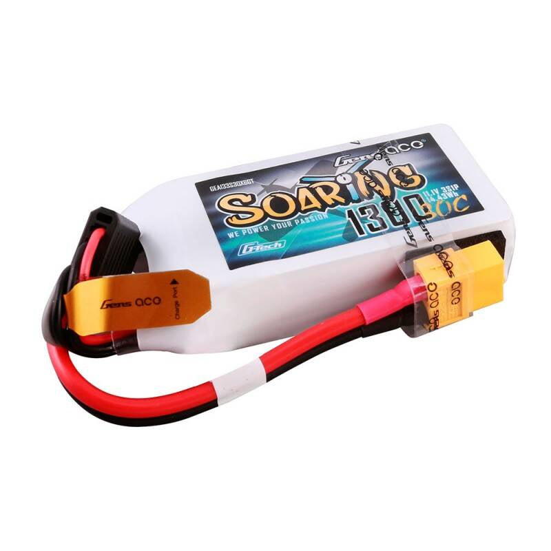 Gens Ace G-Tech Soaring LiPo-batteri 1300mAh 11.1V 30C 3S1P