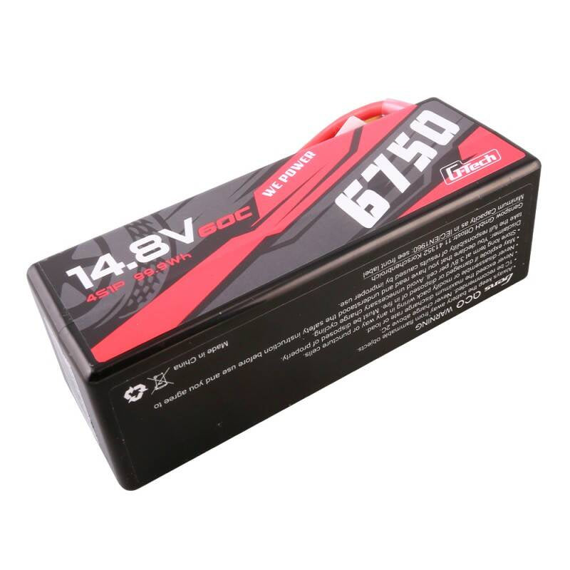 Gens Ace G-Tech batteri 6750mAh 14.8V 60C 4S1P 14# XT90