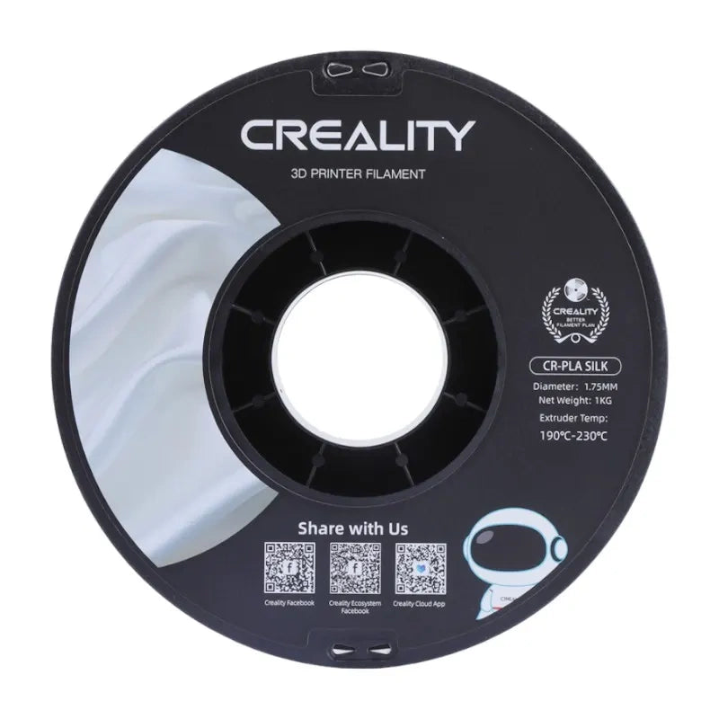 Creality CR-Silk PLA-filament (hvid)