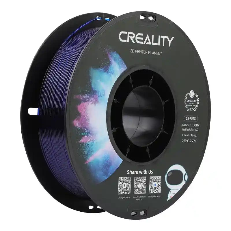 Creality CR-PETG-filament (gennemsigtig blå)
