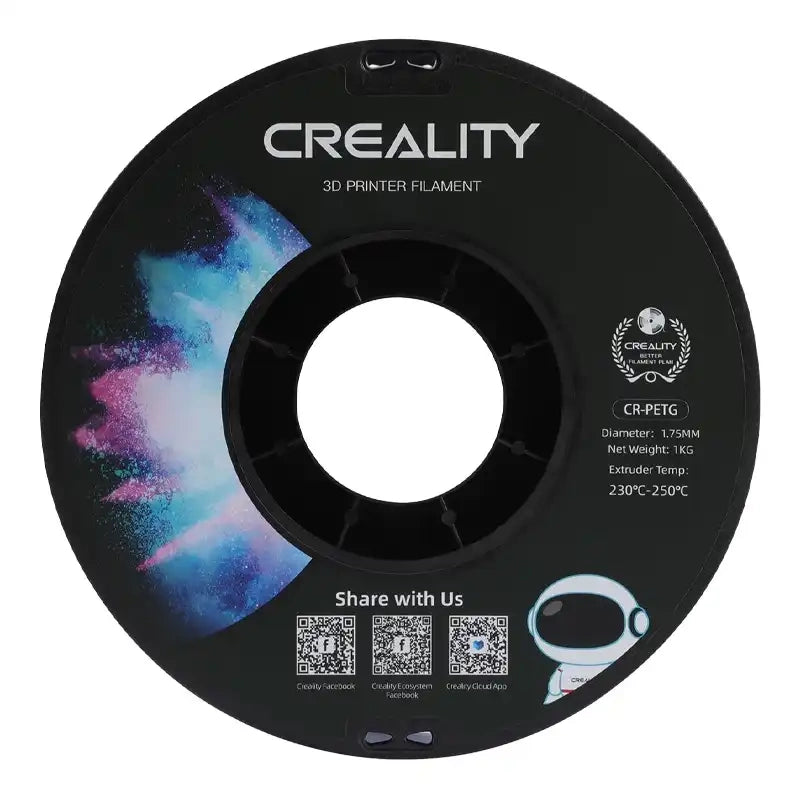 Creality CR-PETG-filament (gennemsigtig blå)