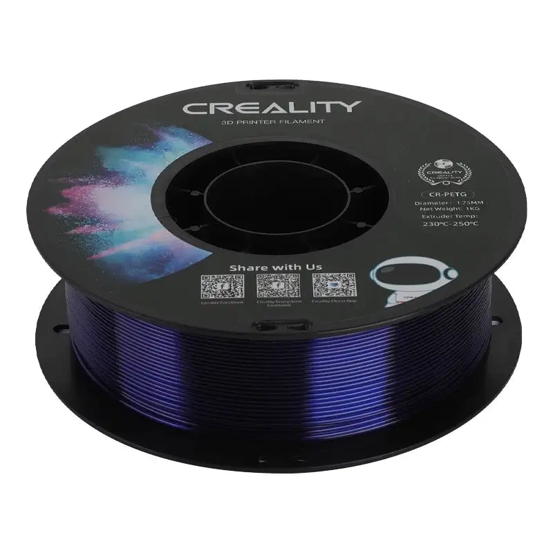 Creality CR-PETG-filament (gennemsigtig blå)