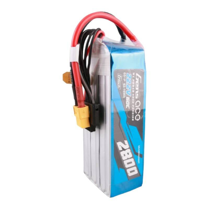 Gens Ace G-Tech LiPo-batteripakke 2800mAh 22.2V 60C 6S1P med XT60-stik