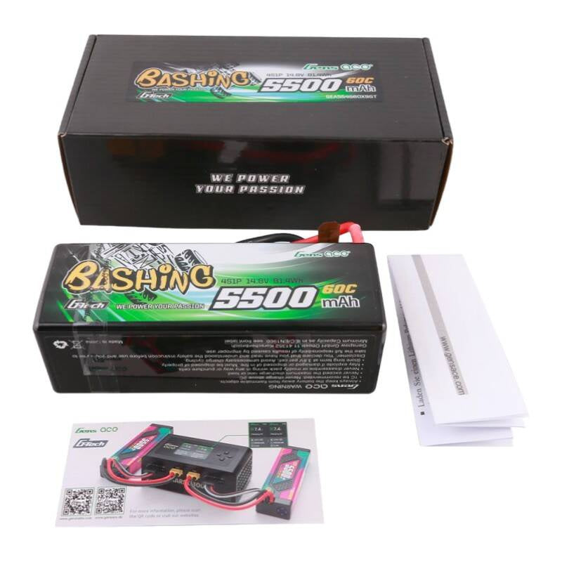 Gens Ace G-Tech LiPo-batteri til RC-bil 5500mAh 4S1P 14.8V 60C HardCase