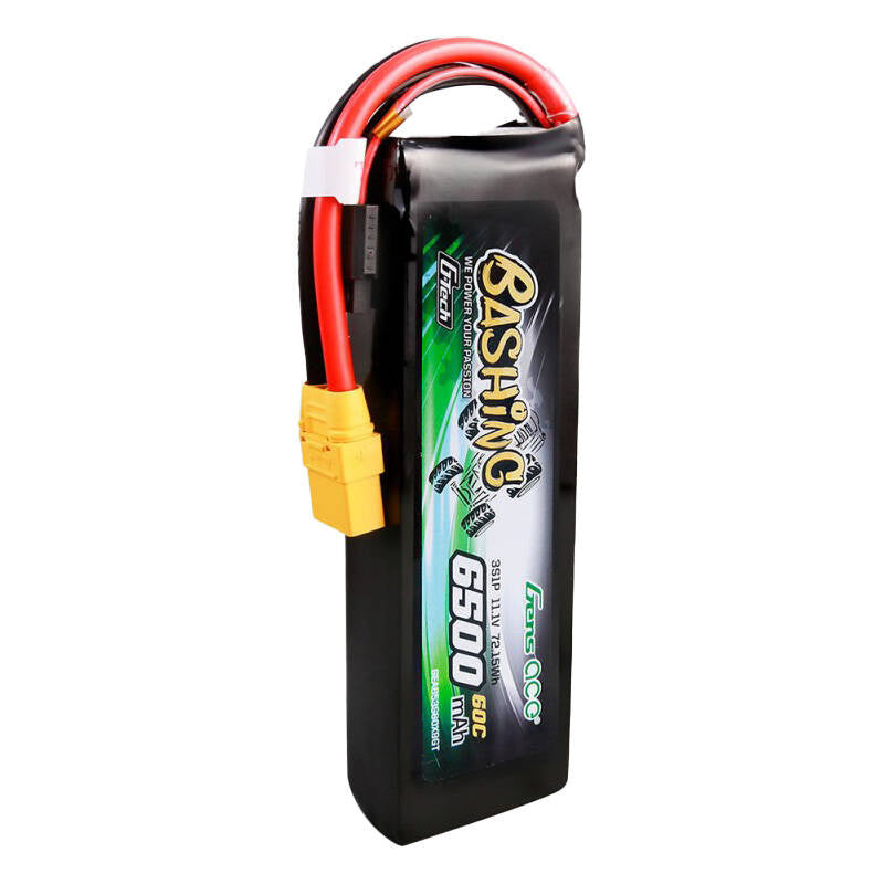 Gens Ace G-Tech LiPo-batteripakke 6500mAh 11.1V 60C 3S1P med XT90, Bashing Series