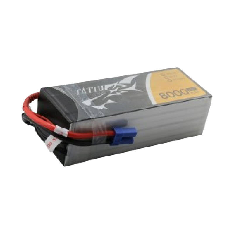 Tattu LiPo-batteripakke 8000mAh 22.2V 25C 6S1P med EC5