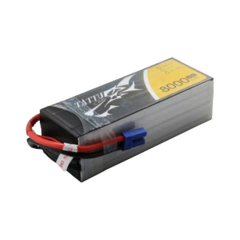 Tattu LiPo-batteripakke 8000mAh 22.2V 25C 6S1P med EC5