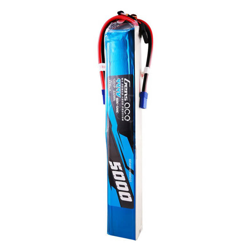 Gens Ace G-Tech LiPo-batteripakke 5000mAh 60/120C 44.4V 12S1P med EC5-stik