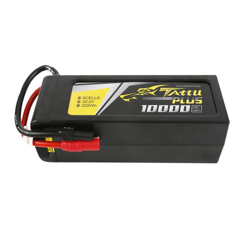 Tattu Plus LiPo-batteripakke 10000mAh 22.2V 25C 6S1P med AS150+XT150-stik