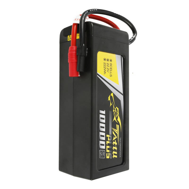 Tattu Plus LiPo-batteripakke 10000mAh 22.2V 25C 6S1P med AS150+XT150-stik