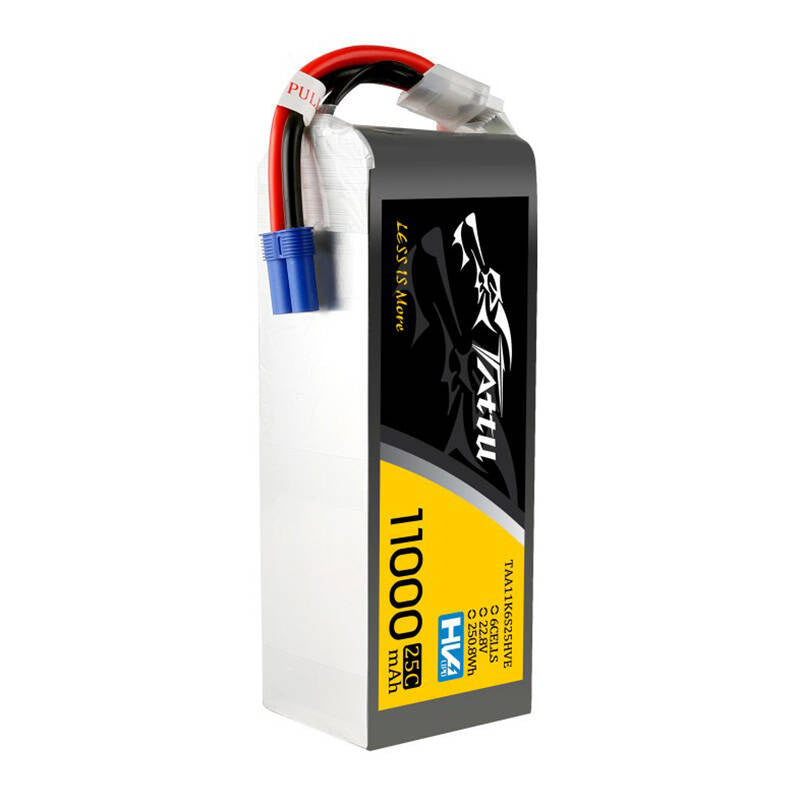 Tattu LiPo-batteripakke 11000mAh 22.8V HV 25C 6S1P med EC5-stik