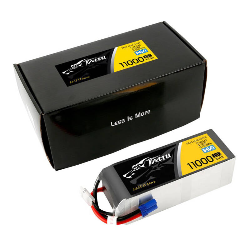 Tattu LiPo-batteripakke 11000mAh 22.8V HV 25C 6S1P med EC5-stik