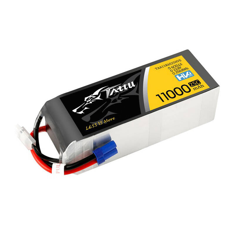 Tattu LiPo-batteripakke 11000mAh 22.8V HV 25C 6S1P med EC5-stik