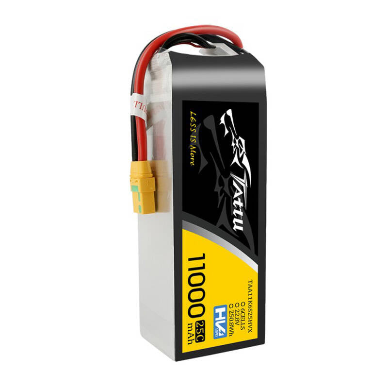 Tattu LiPo-batteripakke 11000mAh 22.8V HV 25C 6S1P med XT90-S-stik (anti-gnist)