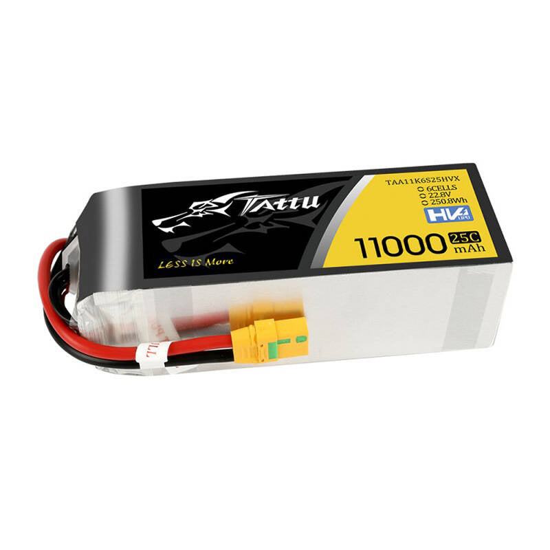 Tattu LiPo-batteripakke 11000mAh 22.8V HV 25C 6S1P med XT90-S-stik (anti-gnist)