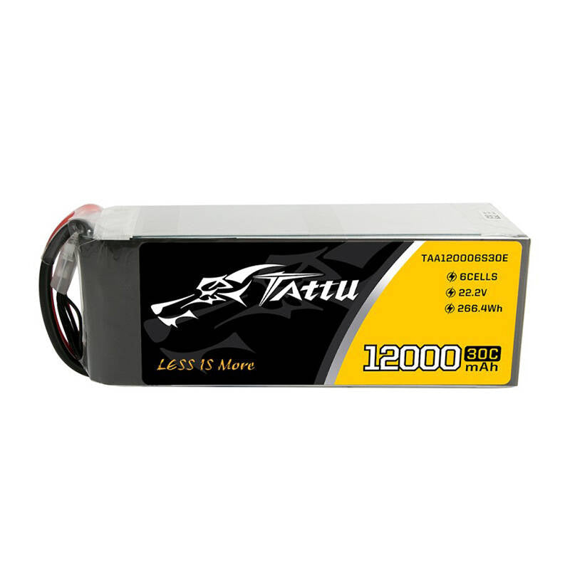 Tattu UAV LiPo-batteripakke 12000mAh 22.2V 30C 6S1P med EC5-stik