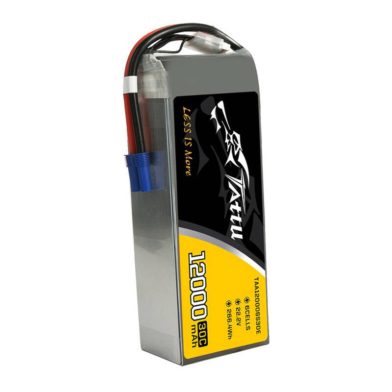 Tattu UAV LiPo-batteripakke 12000mAh 22.2V 30C 6S1P med EC5-stik