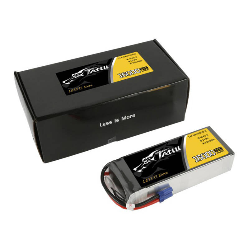 Tattu LiPo-batteripakke 16000mAh 14.8V 30C 4S1P med EC5