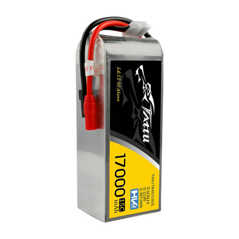 Tattu LiPo-batteri 17000mAh 22.8V 15C 6S1P med AS150+XT150-stik