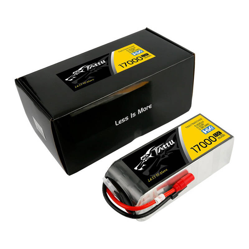 Tattu LiPo-batteri 17000mAh 22.8V 15C 6S1P med AS150+XT150-stik