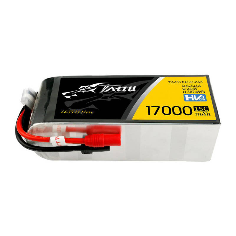 Tattu LiPo-batteri 17000mAh 22.8V 15C 6S1P med AS150+XT150-stik