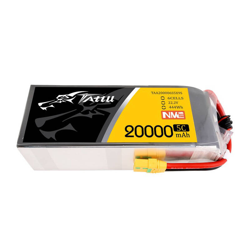 Tattu NMC LiPo-batteripakke 20000mAh 22.2V 5C 6S1P med XT90-S-stik