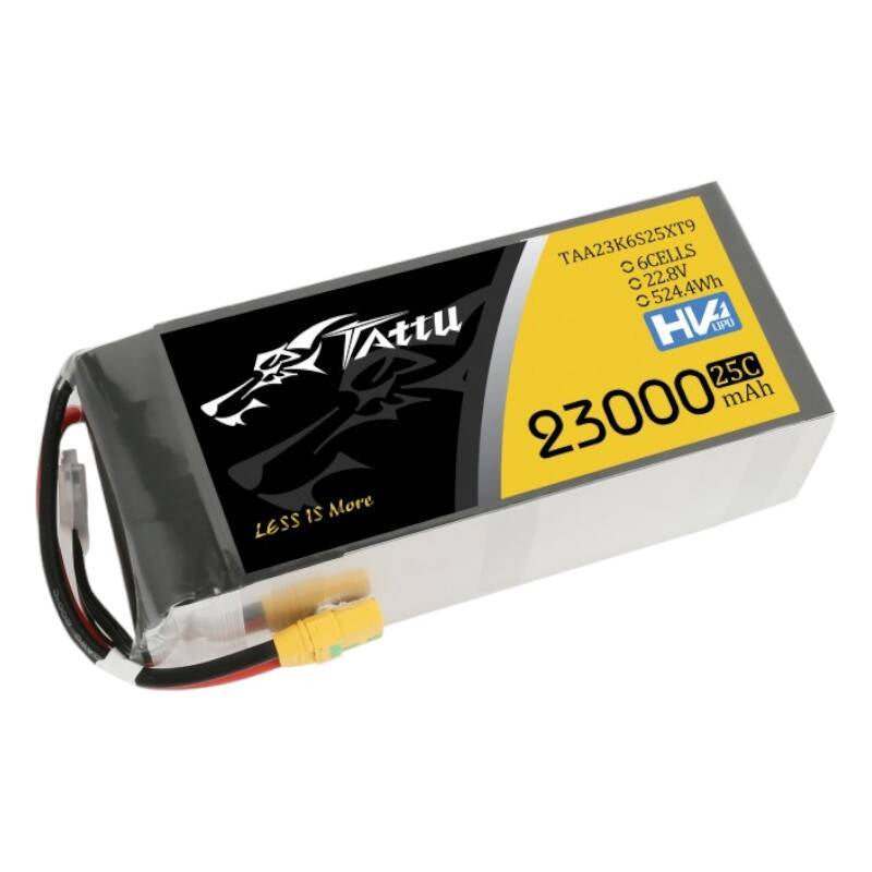 Tattu LiPo-batteripakke 23000mAh 22.8V 25C 6S1P med XT90-S