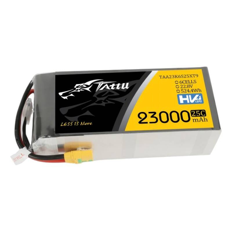 Tattu LiPo-batteripakke 23000mAh 22.8V 25C 6S1P med XT90-S