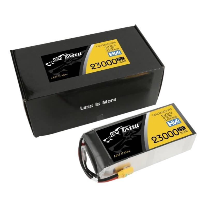 Tattu LiPo-batteripakke 23000mAh 22.8V 25C 6S1P med XT90-S