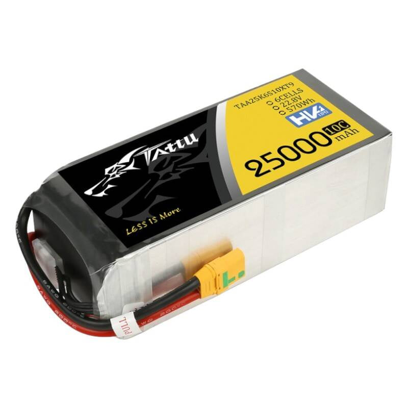 Tattu LiPo-batteripakke 25000mAh 22.8V 10C 6S1P med XT90-S