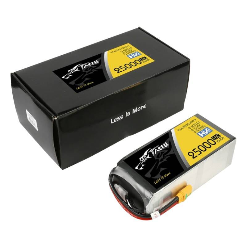 Tattu LiPo-batteripakke 25000mAh 22.8V 10C 6S1P med XT90-S