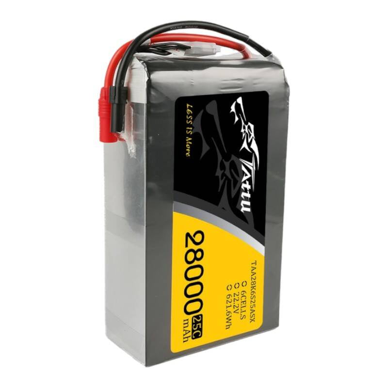 Tattu LiPo-batteripakke 28000mAh 22.2V 25C 6S1P med AS150+XT150