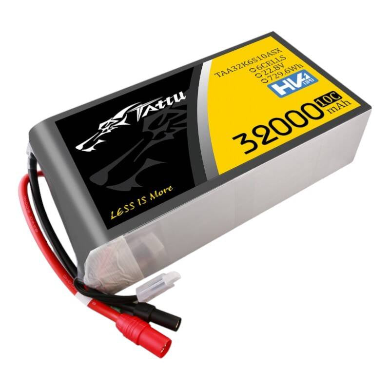 Tattu LiPo-batteripakke 32000mAh 22.2V 25C 6S1P med AS150+XT150
