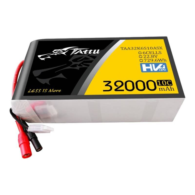 Tattu LiPo-batteripakke 32000mAh 22.2V 25C 6S1P med AS150+XT150