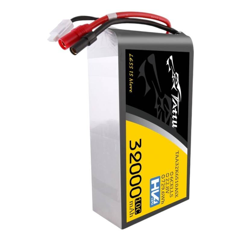 Tattu LiPo-batteripakke 32000mAh 22.2V 25C 6S1P med AS150+XT150