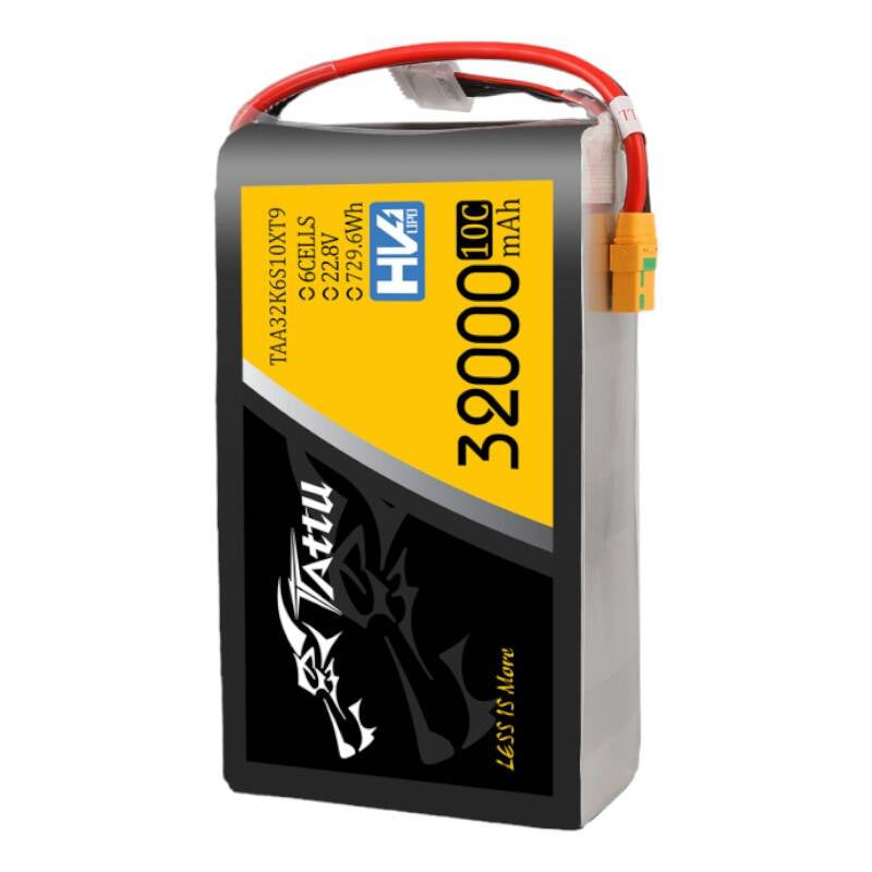 Tattu LiPo-batteripakke 32000mAh 22.8V 10C 6S1P med XT90-S